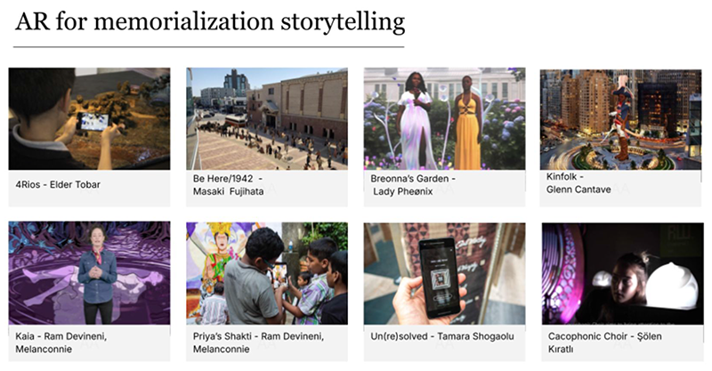 AR for memorialization storytelling